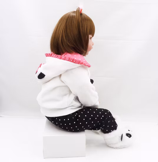 19&prime;&prime; 48cm Silicone Vinyl Reborn Baby Girl Realistic Alive Newborn Babies Doll White Skin Ethnic Bebe Toddler for Kids Xmas Gifts