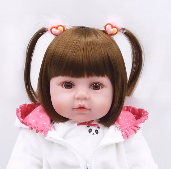 19 '' 48 センチメートルシリコーンビニールリボーン女の赤ちゃんリアルなアライブ新生児人形白い肌エスニックベベ幼児子供のためのクリスマスギフト